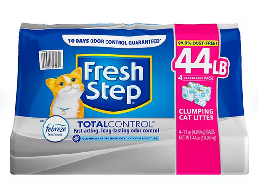 Fresh Step Total Control Scented Clumping Litter with Febreze (44 lbs.)