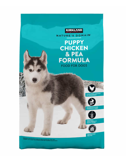 Kirkland Signature Nature's Domain Puppy Formula Chicken & Pea Dog Food 20 lb.