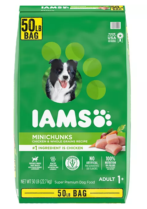 Iams Adult ProActive Health Minichunks Chicken Dry Dog Food (50 lbs.)