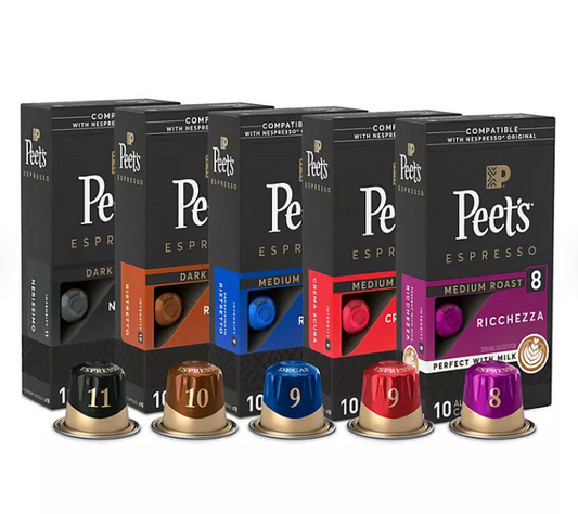 Peets Coffee Variety Capsules (10 ct. per pk., 5 pk.)