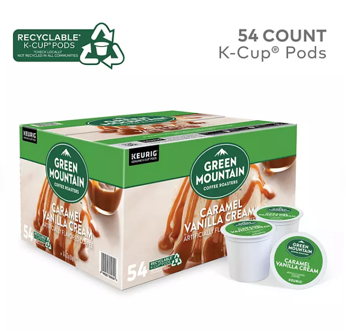 Green Mountain Coffee K-Cup Pods, Caramel Vanilla Cream (54 ct.)