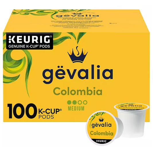 Gevalia Medium Roast K-Cup Coffee Pods, Colombia Blend (100 ct.)