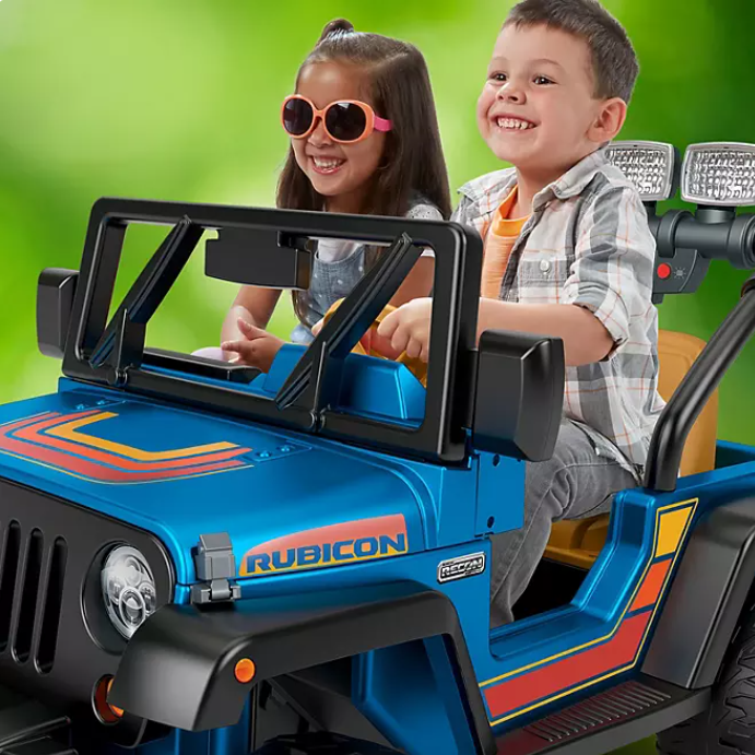 Power Wheels Retro Jeep Wrangler 12-Volt Ride-On