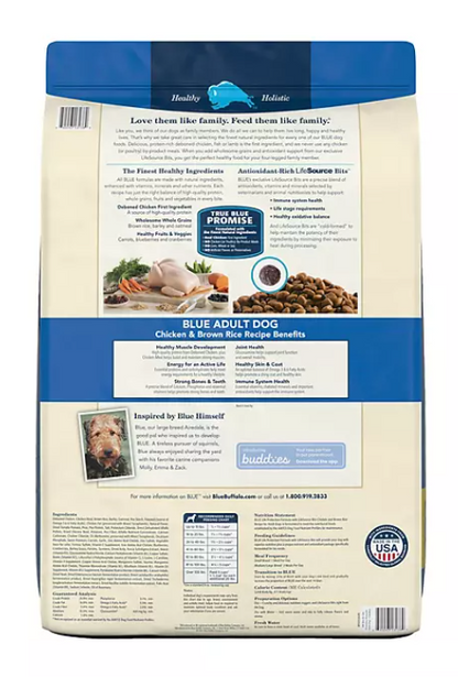 Blue Buffalo Life Protection Formula Natural Adult Dry Dog Food, Chicken & Brown Rice 38 lbs.