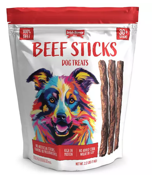 Irish Rover Beef Stick Dog Treats (35 oz.)