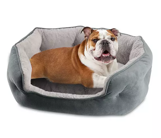 Canine Creations Cozy Oval Round Cuddler Pet Bed (Choose Size & Color)