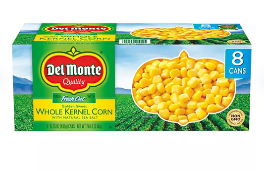 Del Monte Golden Sweet Whole Kernel Corn (15.25 oz., 8 pk.)