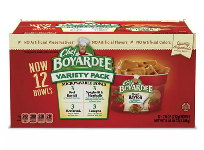 Chef Boyardee Variety Pack (7.5 oz., 12 pk.)