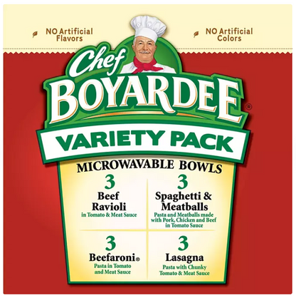 Chef Boyardee Variety Pack (7.5 oz., 12 pk.)