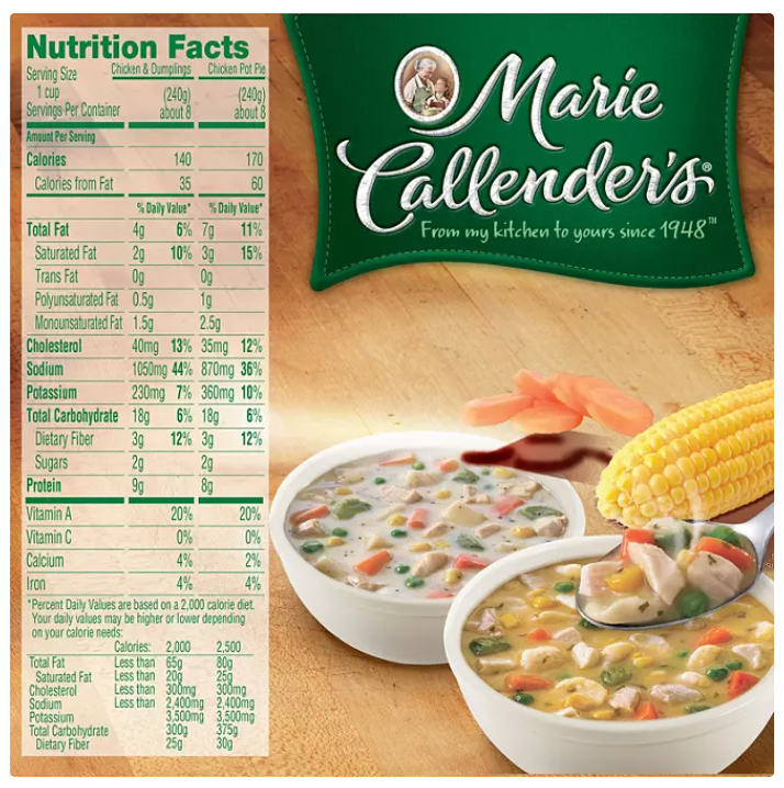 Marie Callender's Chicken Variety Soup (8 ct.)