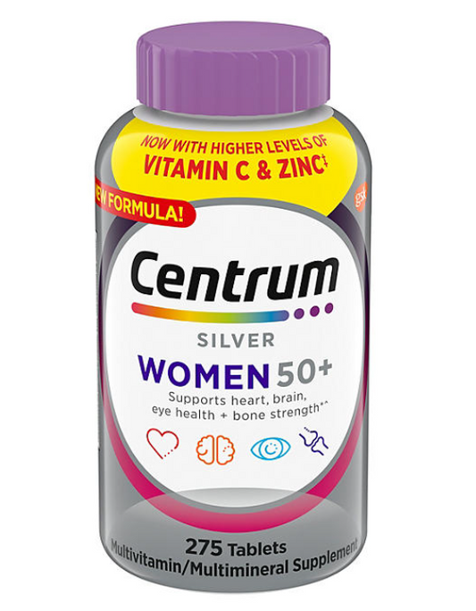 Centrum Silver Multivitamin Women 50+ , Multimineral Supplement Tablets 275 ct.