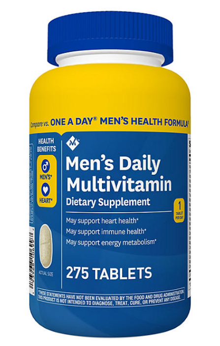 Member's Mark Men's Daily Multivitamin Tablets, 275 ct. – Bentley ...