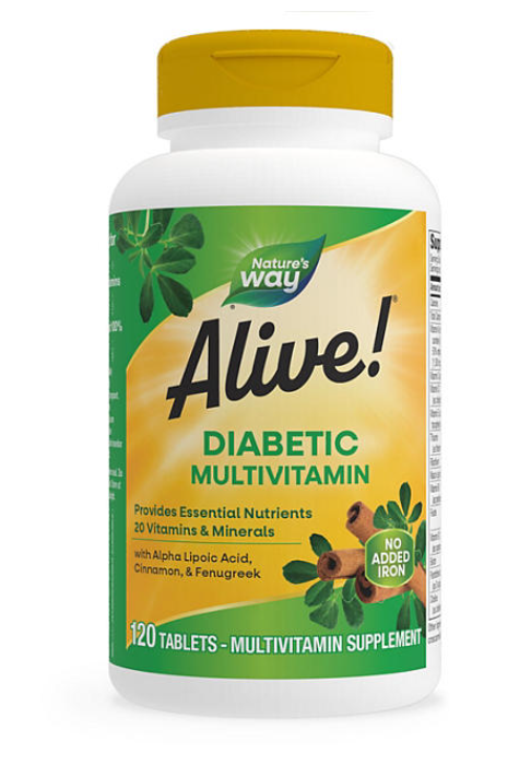 Nature’s Way Alive! Diabetic Multivitamin Tablets 120 ct.