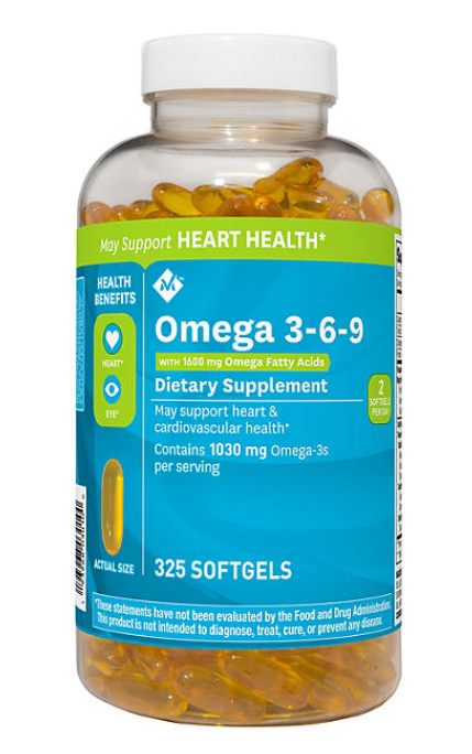 Member's Mark Omega 3-6-9 Dietary Supplement Softgels, 325 ct.