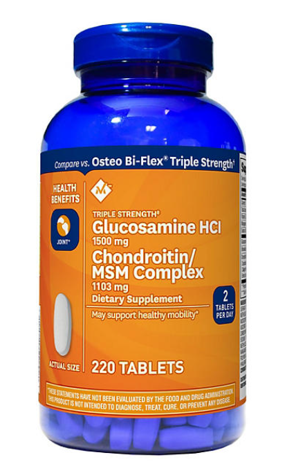 Member's Mark Triple-Strength Glucosamine Chondroitin MSM Tablets, 220 ct.