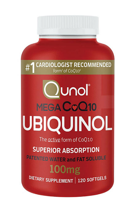 Qunol Mega CoQ10 Ubiquinol Softgels, 100 mg 120 ct.