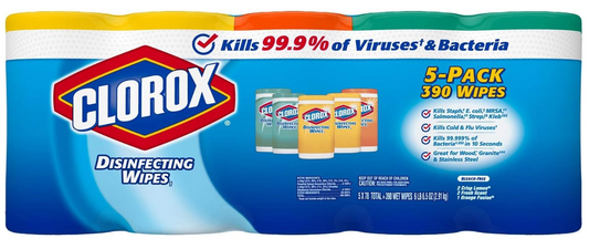 Clorox Disinfecting Wipes Variety Pack, 78 Count (Pack of 5)