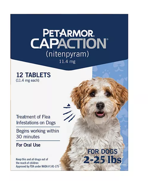 PetArmor CapAction Flea Tabs for Dogs (Choose Size)